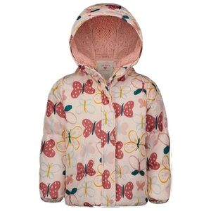 Carter’s Insulated puffy jacket winter jacket hooded snow jacket 18M Butterfly